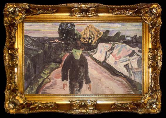 framed  Edvard Munch Murderer, ta009-2